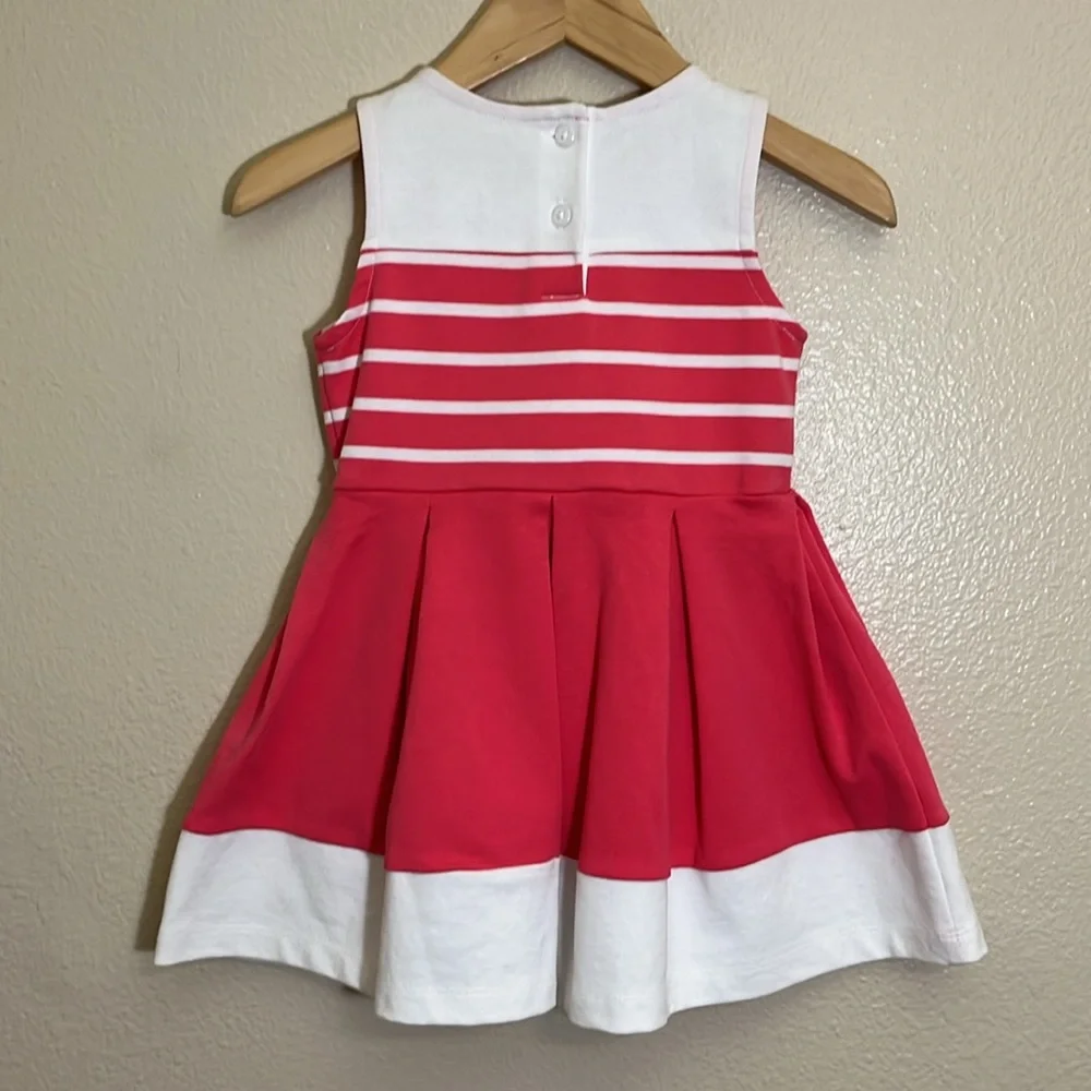 NWT Gymboree Striped Pink White Spring Summer Dress